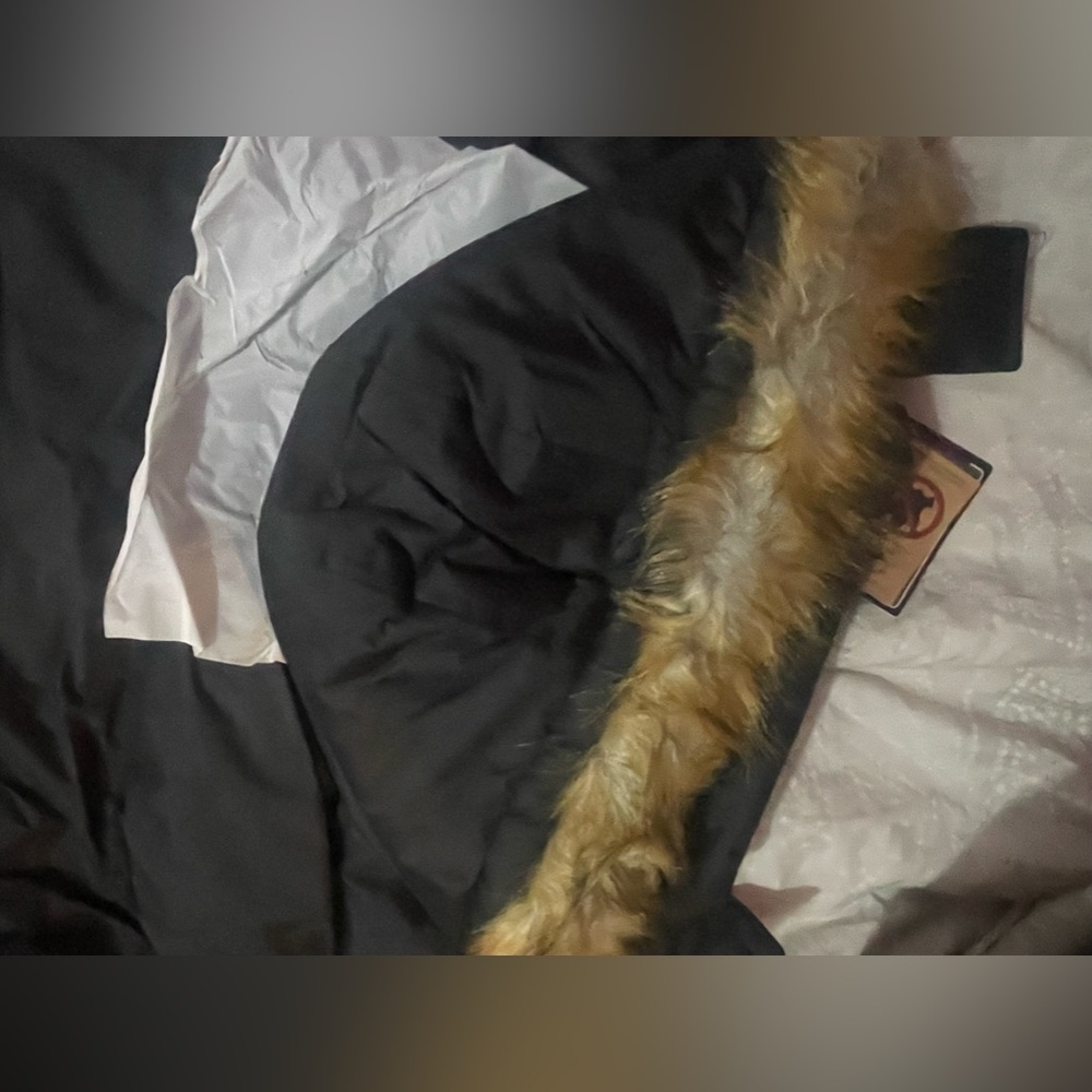 Polo jacket with rib bottom detachable hood with fux fur